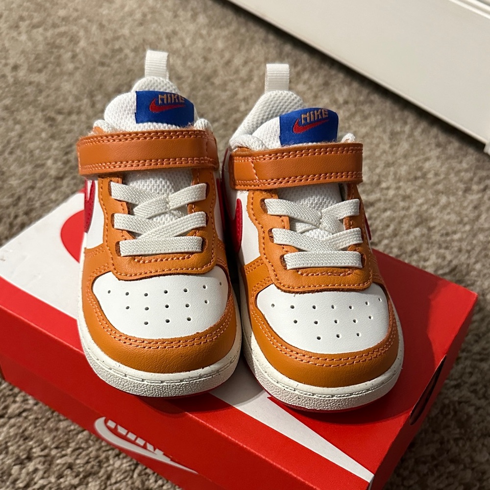 Nike Kids' Sneakers in Orange and White